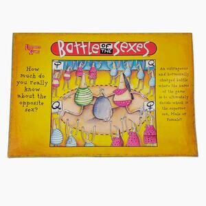 UNIVERSITY GAMES Battle of the Sexes Board Game COMPLETE SET In Great‎ Condition